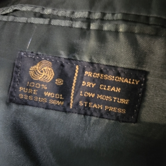 Jones New York Sports Coat 48L Gray Wool 6Button Small Hole In Back Career - Picture 13 of 15